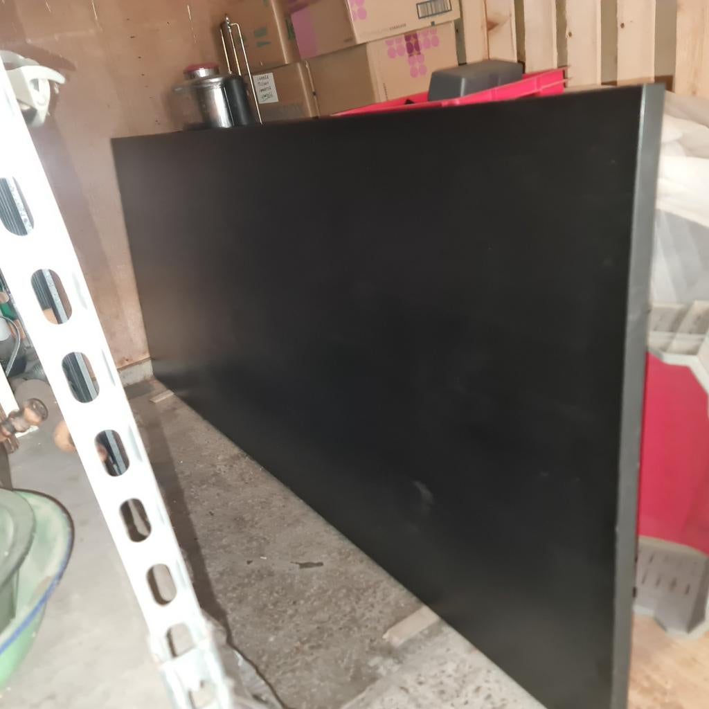 Zwarte plaat/blad. Zie omschrijving., Ophalen