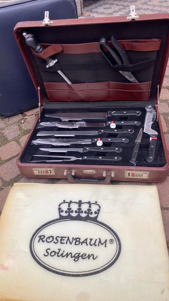 Rosenbaum Solingen Messerkoffer - 10-delig, Ophalen, Rvs of Chroom