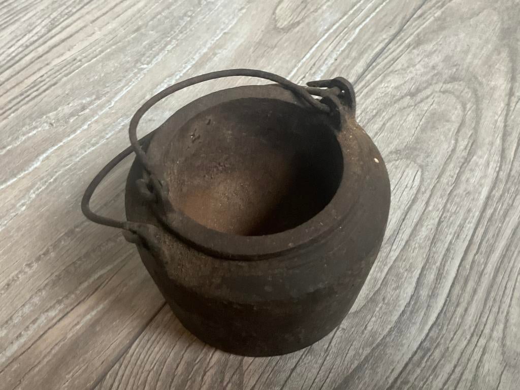 Antieke Beender lijmpot, Ophalen of Verzenden