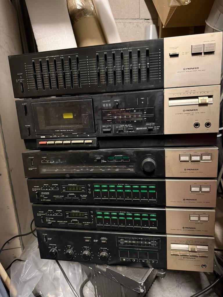 Pioneer hifi toren, Gebruikt, Cassettedeck, Pioneer, Losse componenten