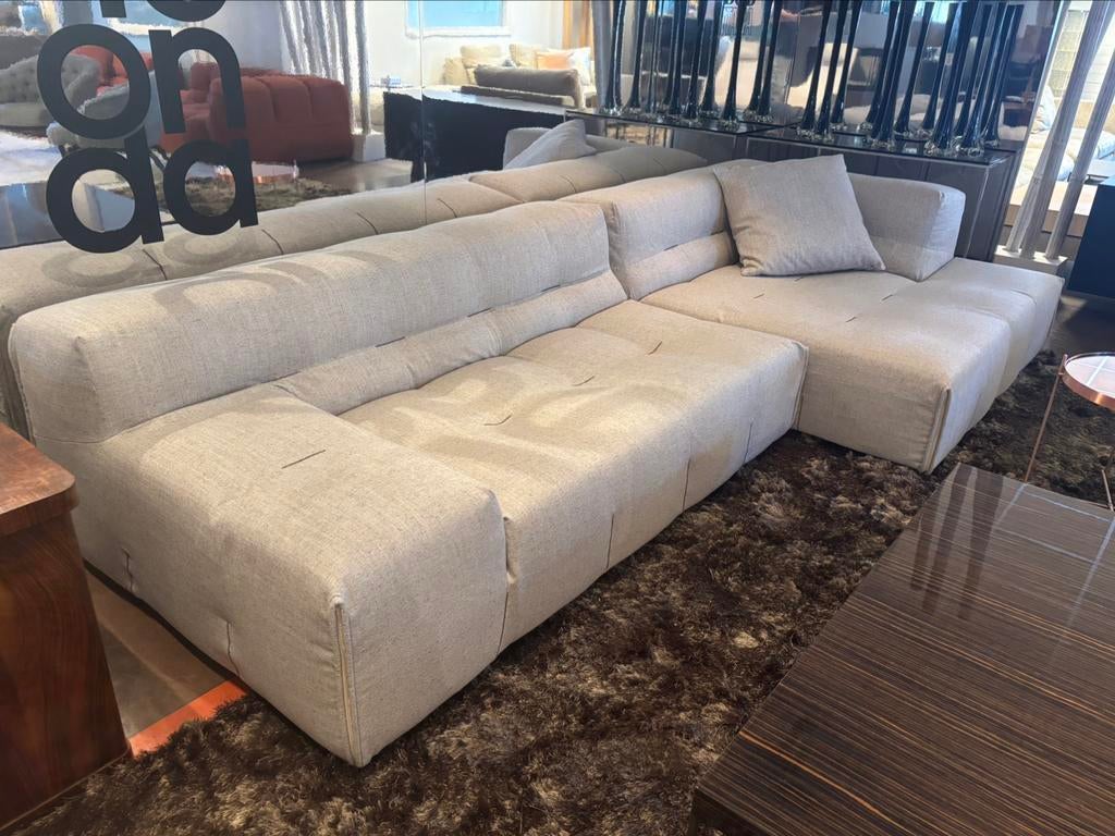 Nwe B&B Italia Tufty Time Too hoekbank cat.Extra 320x150cm, 100 tot 125 cm, Hoekbank, Ophalen of Verzenden, Stof