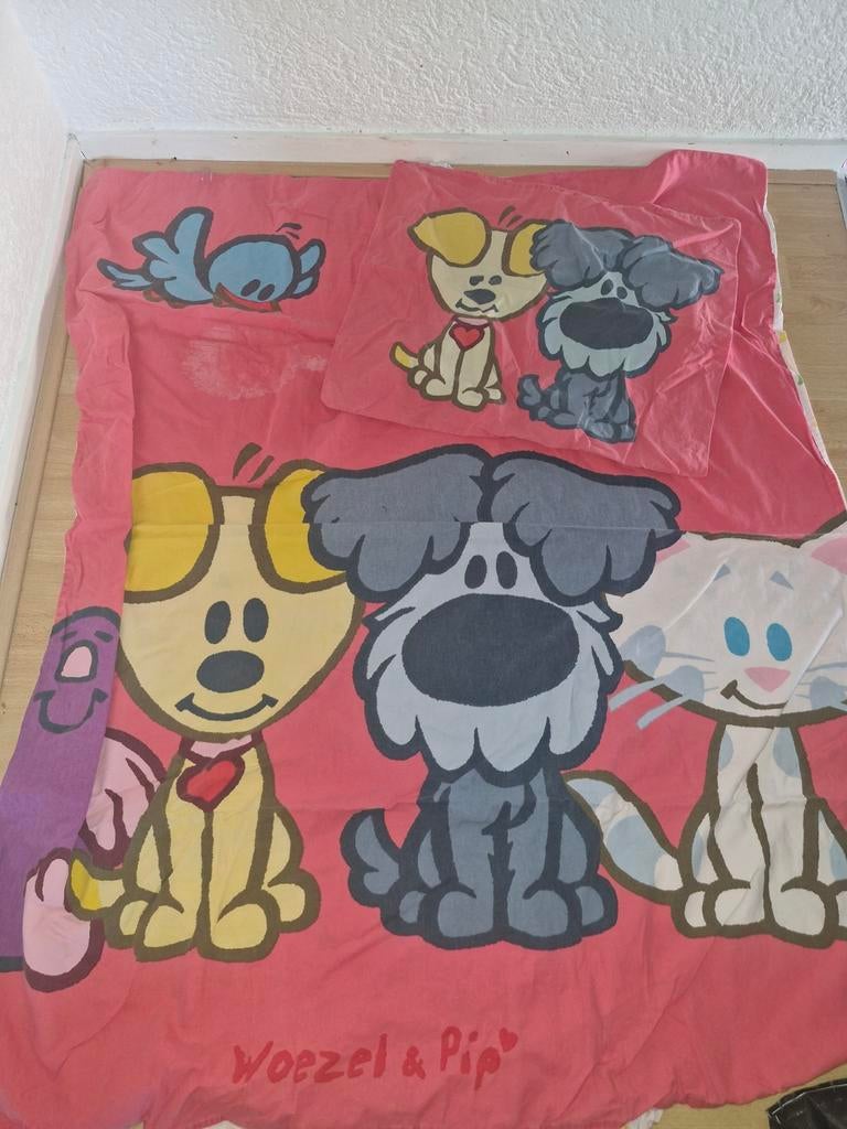 Peuter beddengoed set Woezel en Pip, uil, Lief en sterren, Kinderen en Baby's, Kinderkamer | Beddengoed, Zo goed als nieuw, Dekbedovertrek