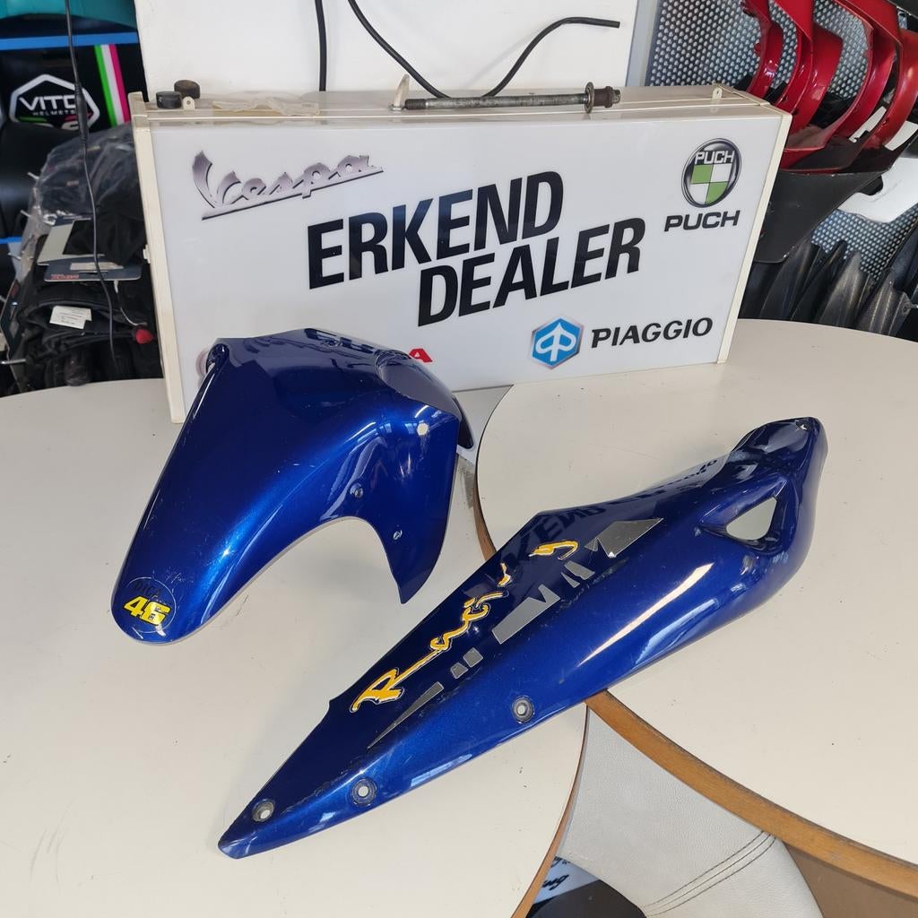 Motorhispania Rx 50 kap delen blauw  gebruikt, Fietsen en Brommers, Brommeronderdelen | Algemeen, Gebruikt, Kap, Ophalen of Verzenden