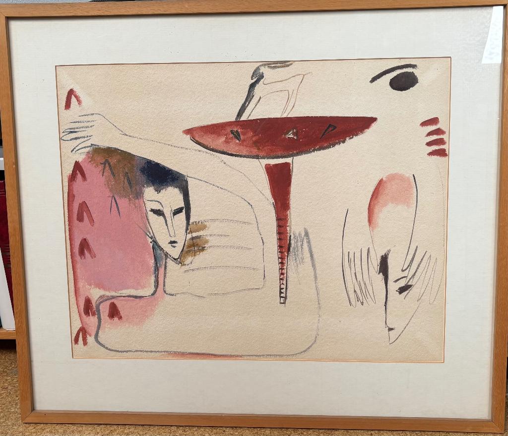 twee pastel tekeningen, Ophalen