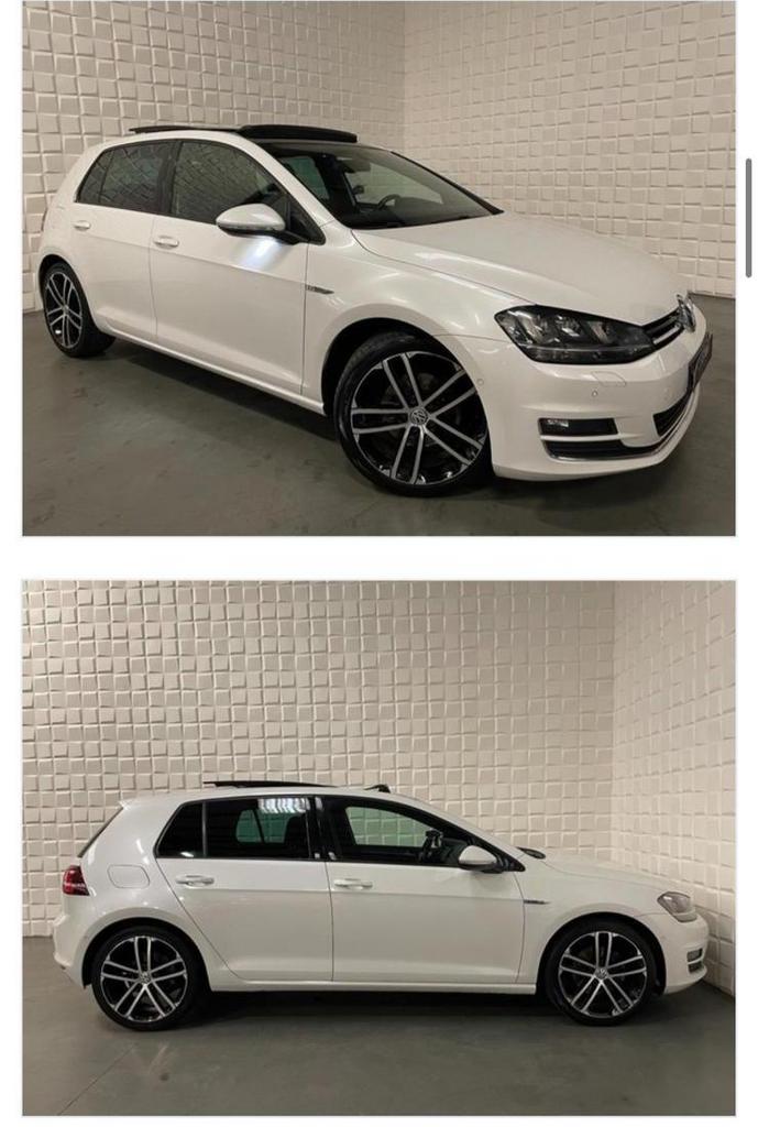 Volkswagen Golf 1.4 TSI 90KW DSG 2013 Wit R Line, Auto's, Volkswagen, Euro 5, Zwart, 4 cilinders, Parkeersensor