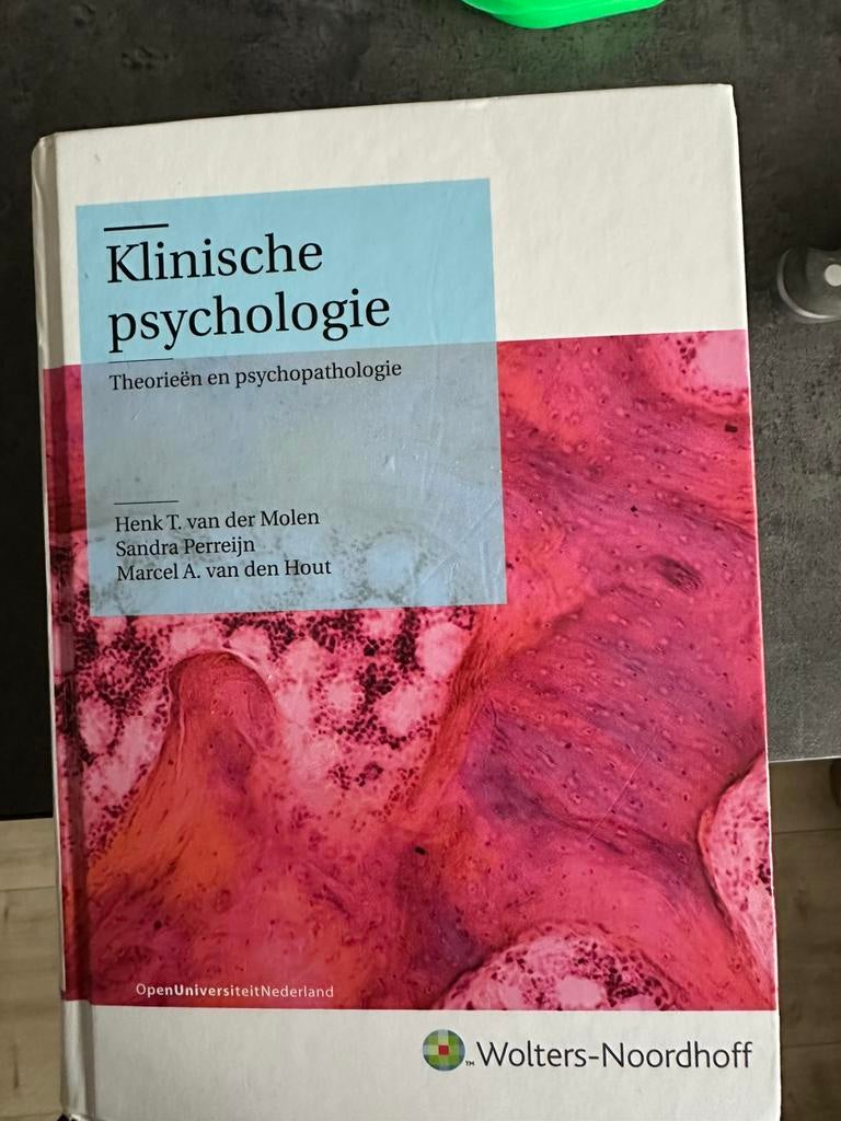 Klinische psychologie, Ophalen of Verzenden, Zo goed als nieuw