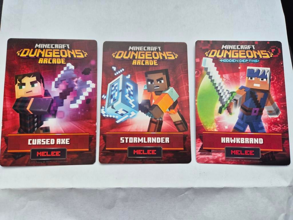 Minecraft Arcade Kaarten - Melee, Ophalen of Verzenden, Nieuw, Losse kaart