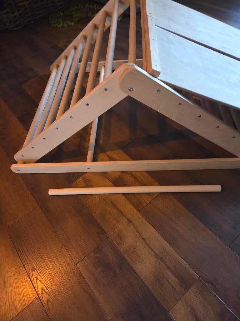 Pikler driehoek, montesori, houten klimrek, balance board, Ophalen