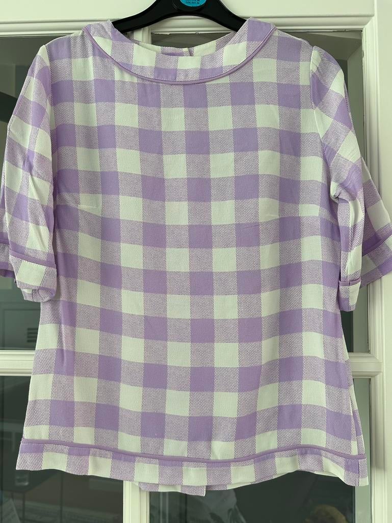 Nieuwe blouse / top met knoopjes op rug OU boutique maat XS, Kleding | Dames, Paars, Nieuw, Ophalen of Verzenden, Korte mouw