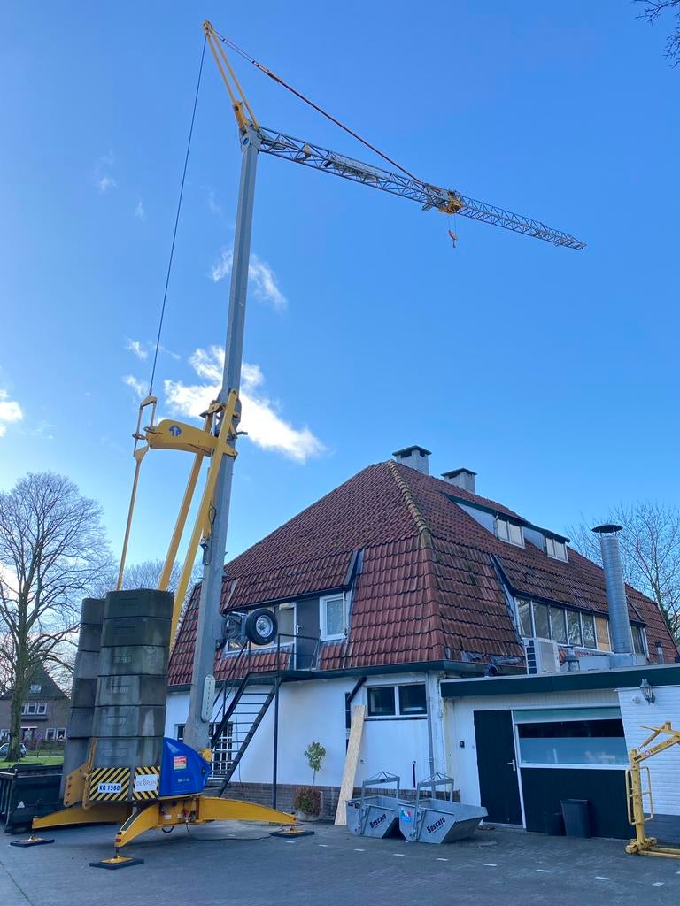 Potain bouwkranen te huur, Ophalen