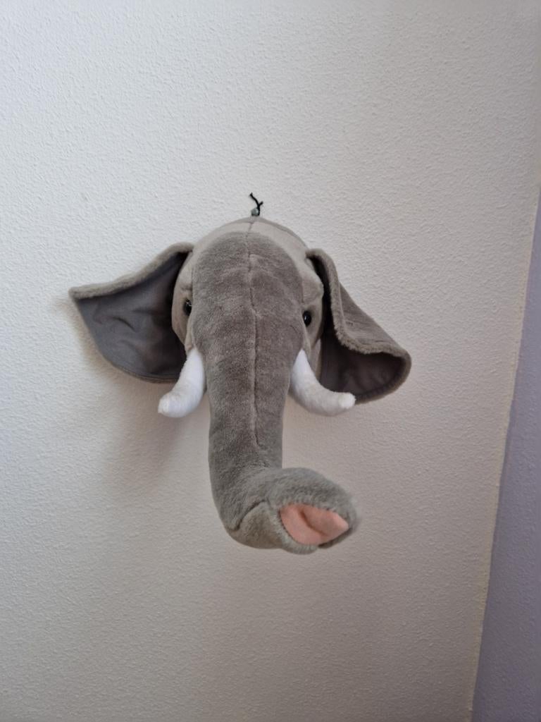 Knuffel dierenhoofden te koop, Ophalen of Verzenden, Wanddecoratie