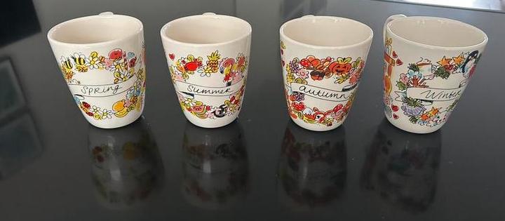 4 Blond Amsterdam theemokken spring summer autumn winter, Ophalen of Verzenden, Zo goed als nieuw, Aardewerk, Blond Amsterdam