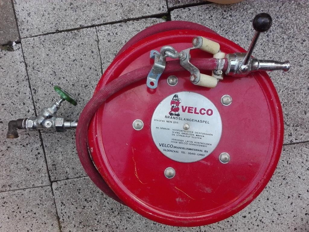 brandslanghaspel, Huis en Inrichting, Brandblussers en Brandkasten, Ophalen, Zo goed als nieuw