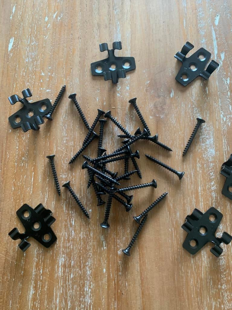 Duowood RVS montageclips tussenclips plus RVS schroeven., Tuin en Terras, Terrasdelen en Vlonders, Ophalen of Verzenden, Nieuw