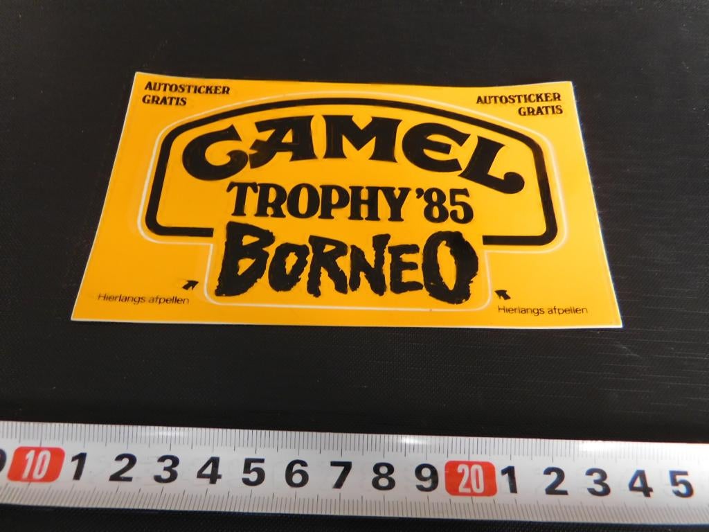 sticker CAMEL Trophy 1985  BORNRO, Verzamelen, Ophalen, Zo goed als nieuw