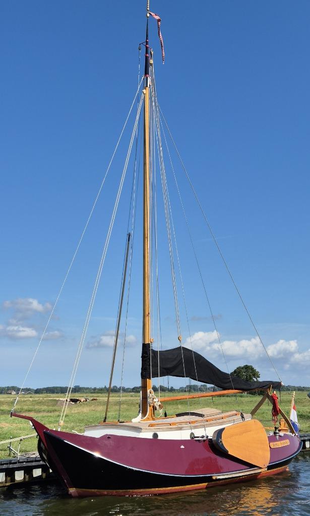 Platbodemjacht Gipon Grundel 8,5 meter, Ophalen, Gebruikt, Staal, Diesel
