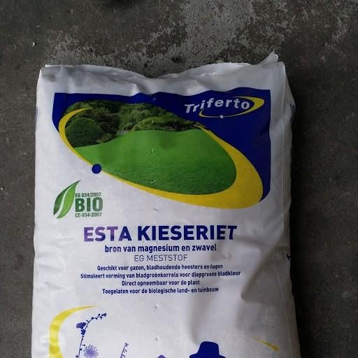 kieseriet, Ophalen, Tuinaarde