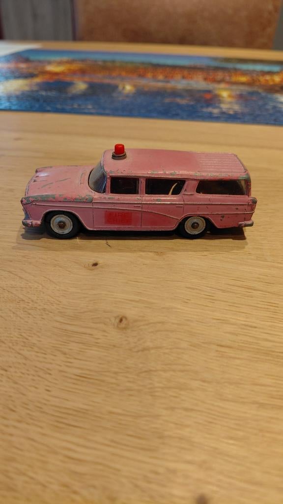 Vintage Dinky Toys Nash Rambler Brandweerauto, Hobby en Vrije tijd, Ophalen of Verzenden, Gebruikt