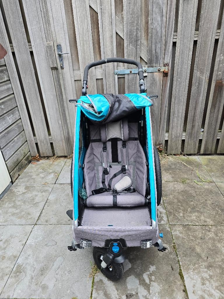 Queridoo bike trailer, Ophalen, Gebruikt, Opvouwbaar, 80 kg of meer