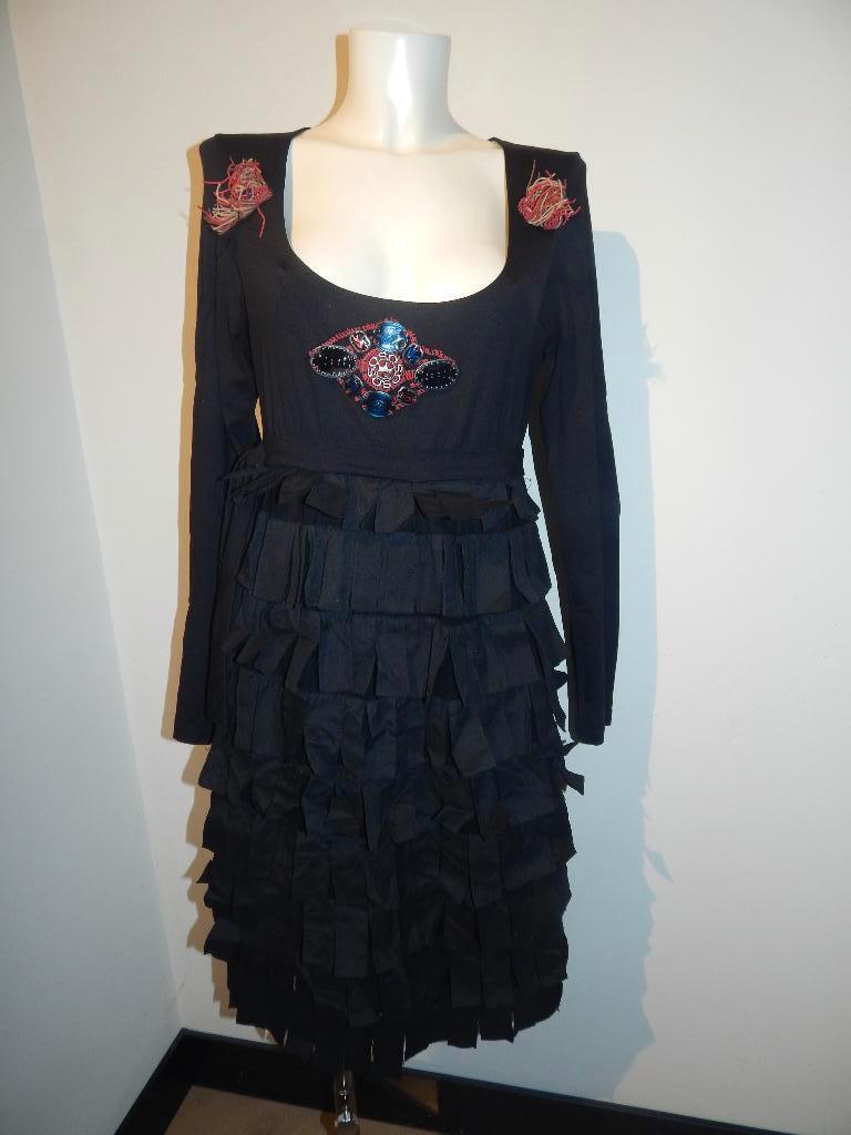 Save the Queen stretch jurk rok in stofjes lagen sier XXL, Verzenden, Maat 46/48 (XL) of groter, Zo goed als nieuw, Knielengte