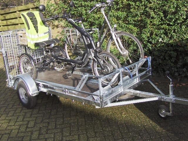 te huur  nieuw aanhanger voor scootmobiel of driewieler, Ophalen, Zo goed als nieuw, Vd aanhangers