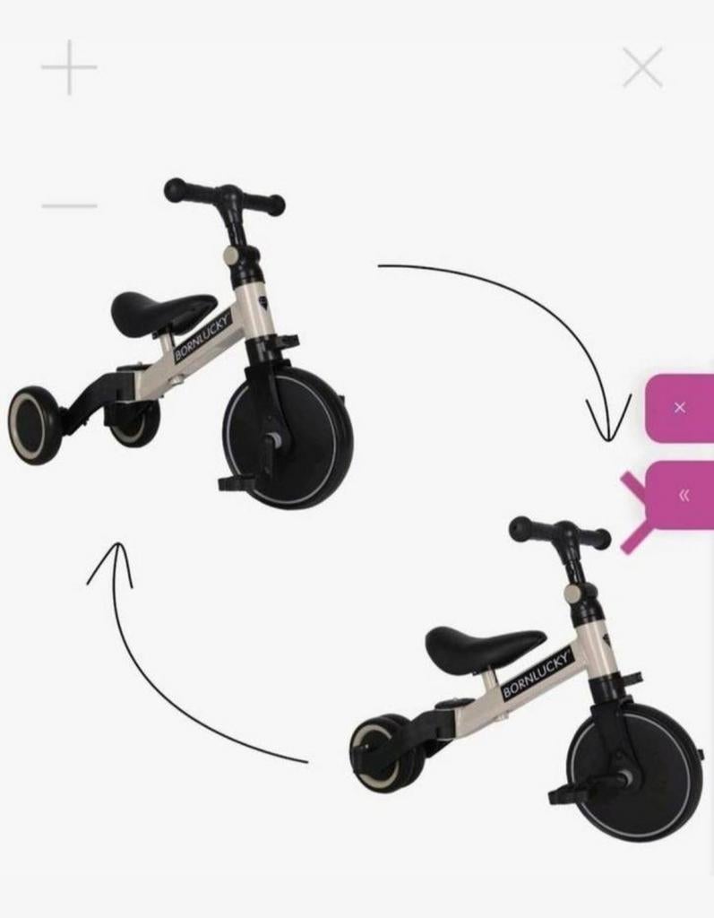 Born Lucky Loopfiets/Driewieler, Ophalen, Zo goed als nieuw