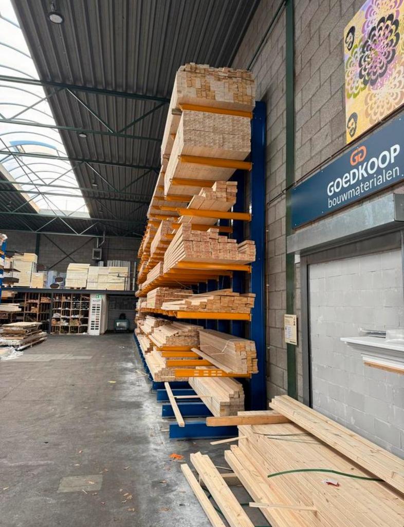 Zware Enkelzijdige Draagarmstelling 5000x1250mm Nieuwstaat!, Ophalen, Zo goed als nieuw, 50 mm of meer, Pallet