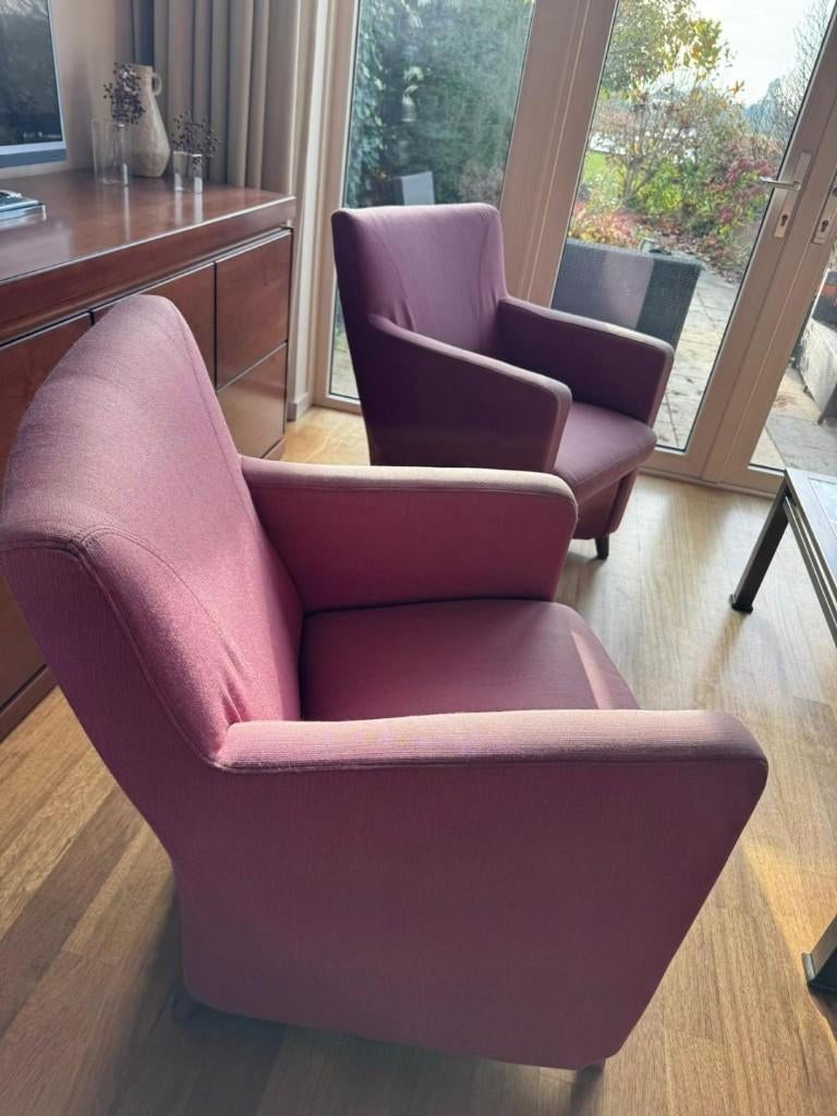 Leolux design stoelen 60cmx75cm, Huis en Inrichting, Fauteuils, Gebruikt, Stof, 50 tot 75 cm, Minder dan 75 cm, Ophalen