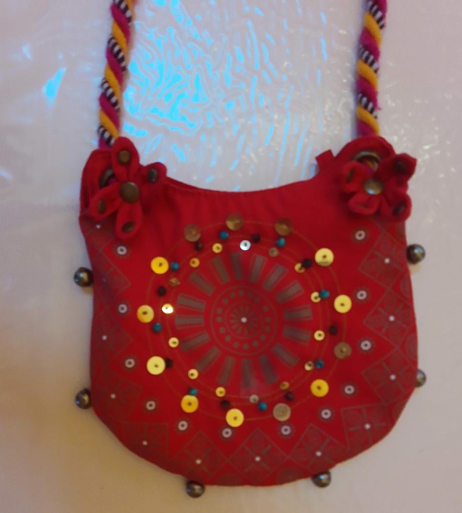 Schoudertasje rood, Sieraden, Tassen en Uiterlijk, Tassen | Damestassen, Ophalen of Verzenden, Zo goed als nieuw, Rood, Schoudertasje