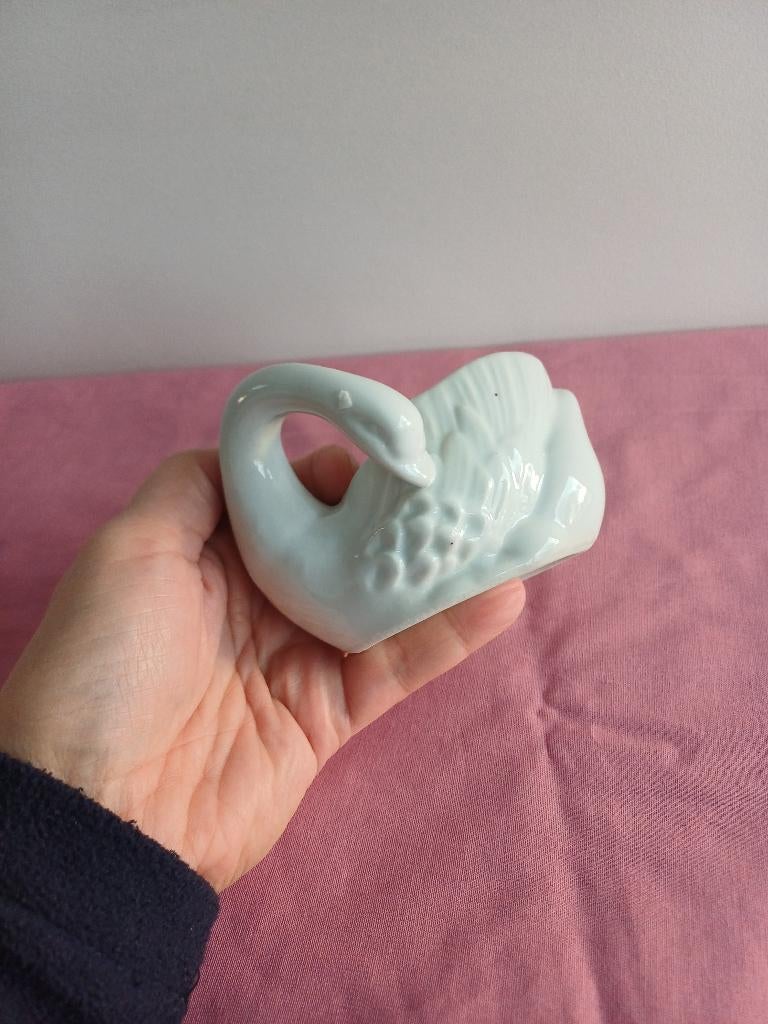 Bloempotje zwaan, Tuin en Terras, Bloempotten, Zo goed als nieuw, Aardewerk, Binnen, Minder dan 40 cm, Minder dan 25 cm, Overige vormen