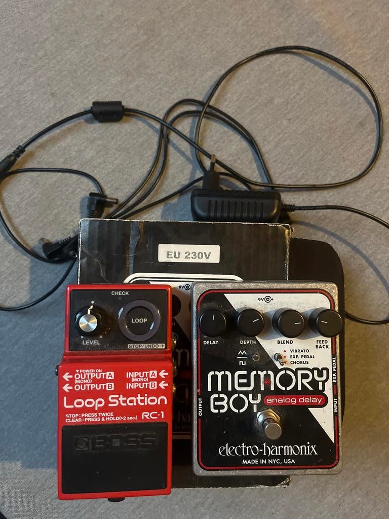 Boss RC-1 Loop Station, EHX Memory Boy Delay, Dunlop Wah GCB, Muziek en Instrumenten, Ophalen of Verzenden, Gebruikt, Delay of Echo