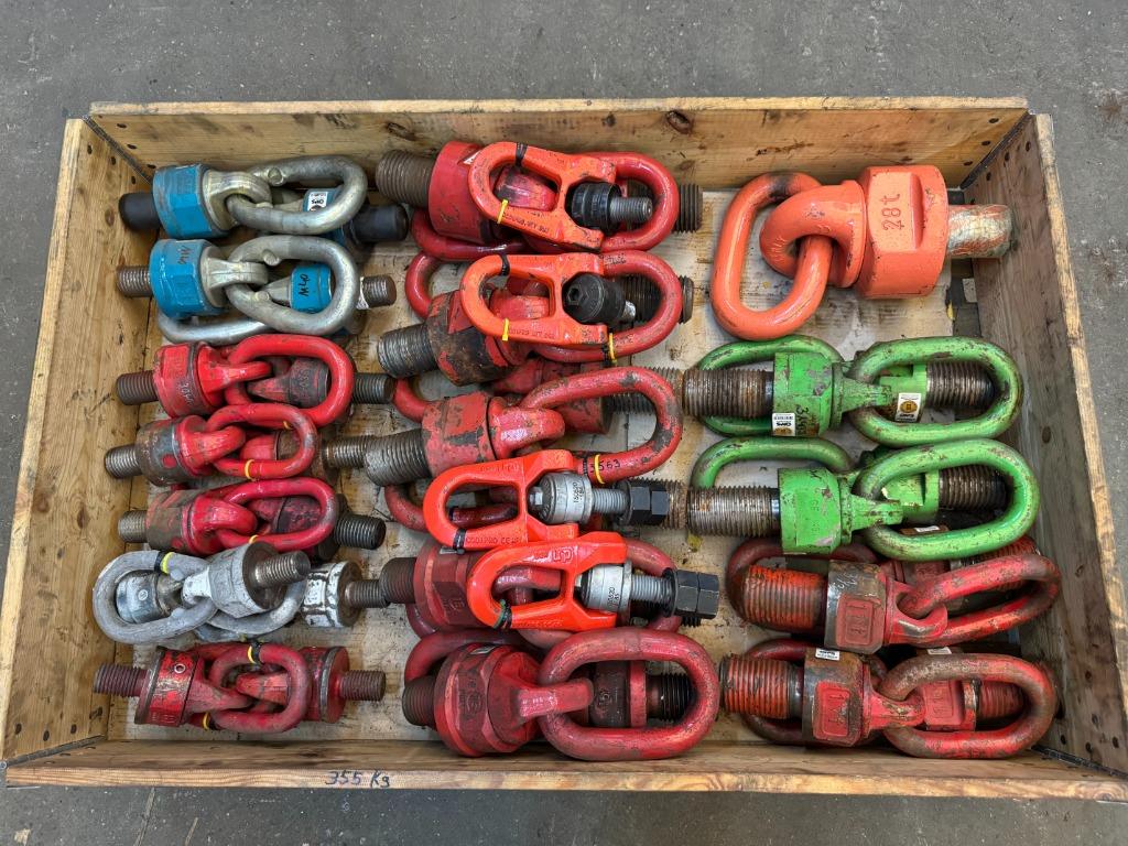 Hijsoog draaibaar kantelbaar hijswartel 6 tot 28 ton, Ophalen, Gebruikt