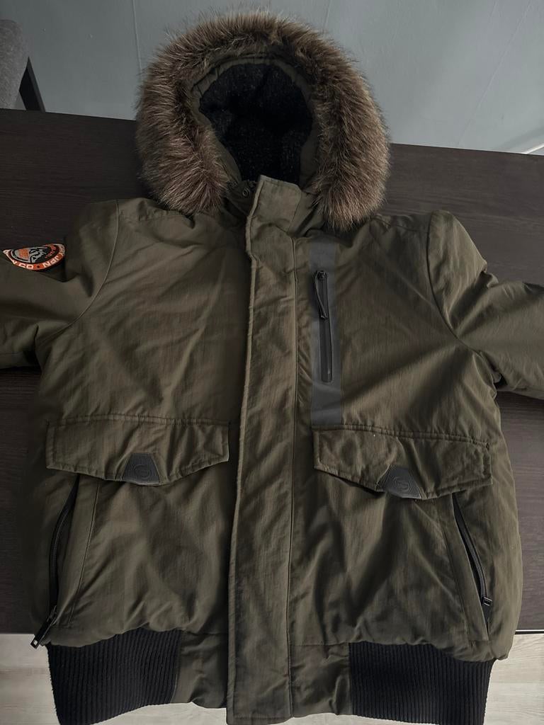 Superdry Everest Winterjas - Maat L, Ophalen of Verzenden, Zo goed als nieuw, Maat 52/54 (L), Groen