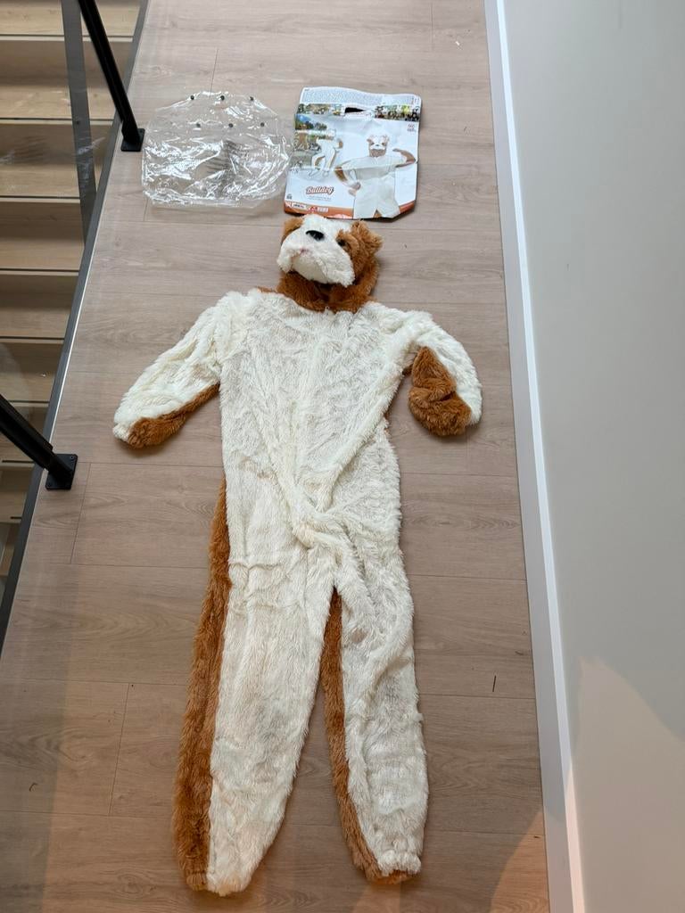 Carnavals pak hond bulldog maat M zgan, Ophalen, Carnaval, Maat 48/50 (M), Zo goed als nieuw