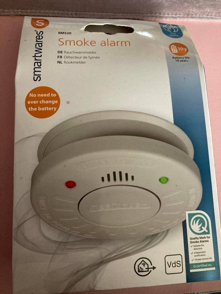 Smartwares RM520 Rookmelder - Nieuw, Detector, Sensor of Melder, Ophalen of Verzenden, Smartwares, Rook