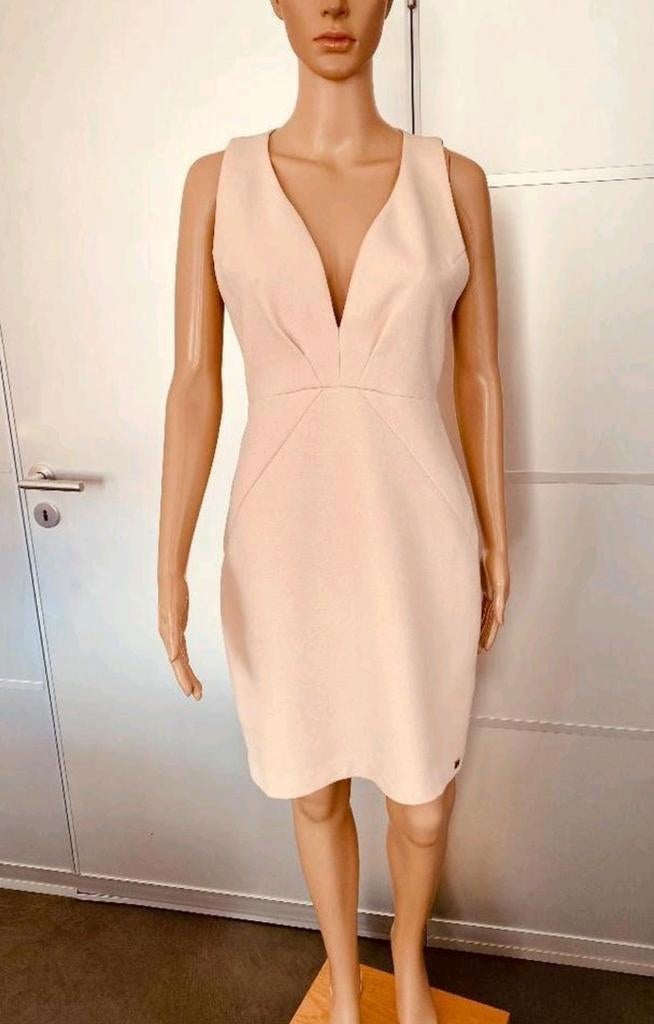 Josh V Zalm roze nude jurk met rits cocktail jurk maat M, Ophalen of Verzenden, Zo goed als nieuw