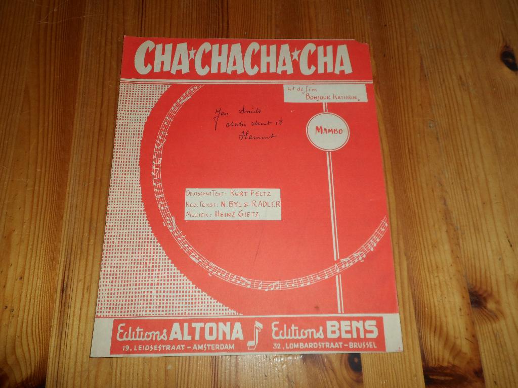 Cha chacha cha - heinz gietz / kurt feltz, Gebruikt, Gitaar, Ophalen of Verzenden, Artiest of Componist