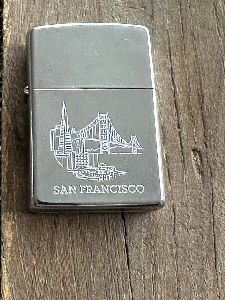 Vintage Zippo original San francisco, Verzamelen, Ophalen of Verzenden, Zo goed als nieuw, Aansteker