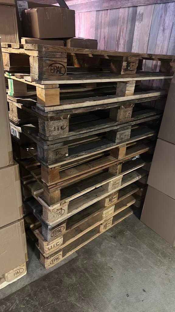 Euro pallets te koop 7x, Ophalen, Zo goed als nieuw, Pallet, Minder dan 200 cm
