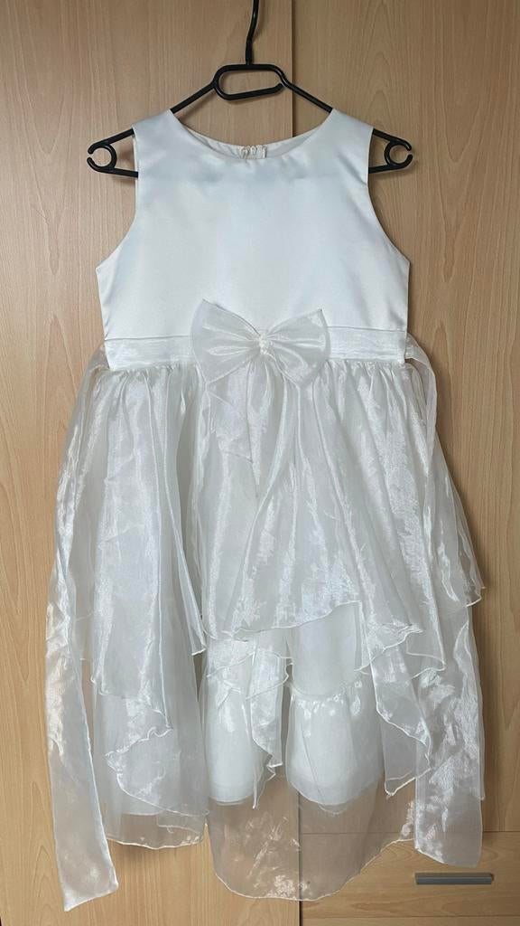 Elegante Witte Feestjurk voor Speciale Gelegenheden, Overige typen, Wit, Ophalen of Verzenden, Zo goed als nieuw