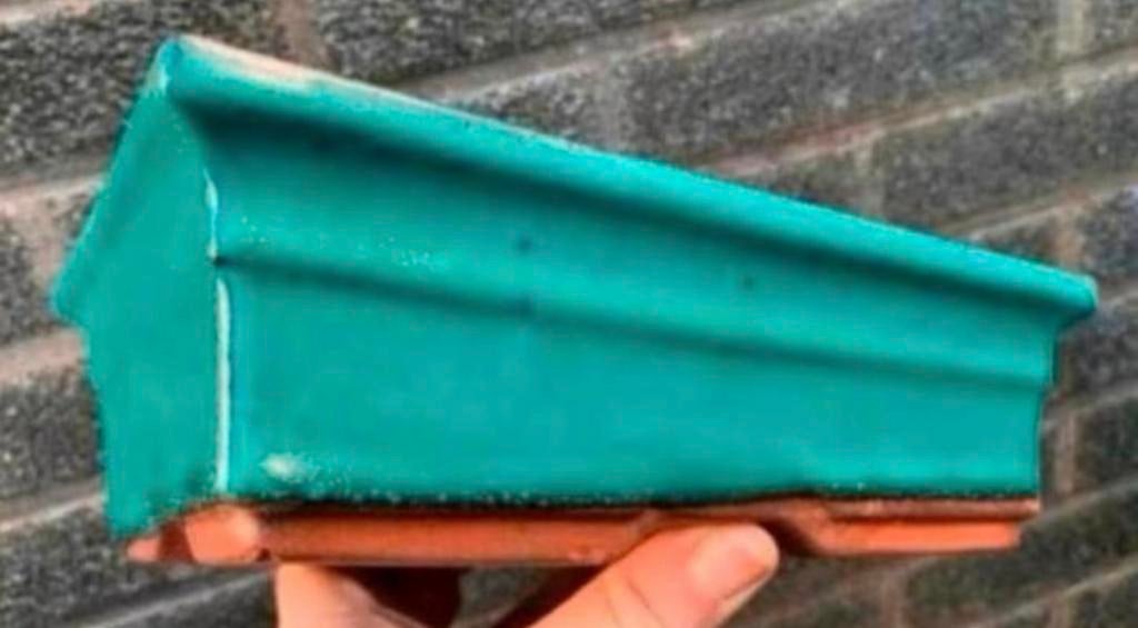 Bonsai schaal Turquoise geglazuurd aardewerk 23,6x14,7x7,1, Tuin en Terras, Bloempotten, Ophalen of Verzenden, Zo goed als nieuw