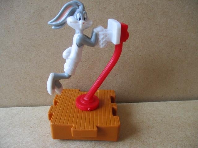adv10638 looney tunes op voetstuk 3, Ophalen, Looney Tunes, Gebruikt, Beeldje of Figuurtje