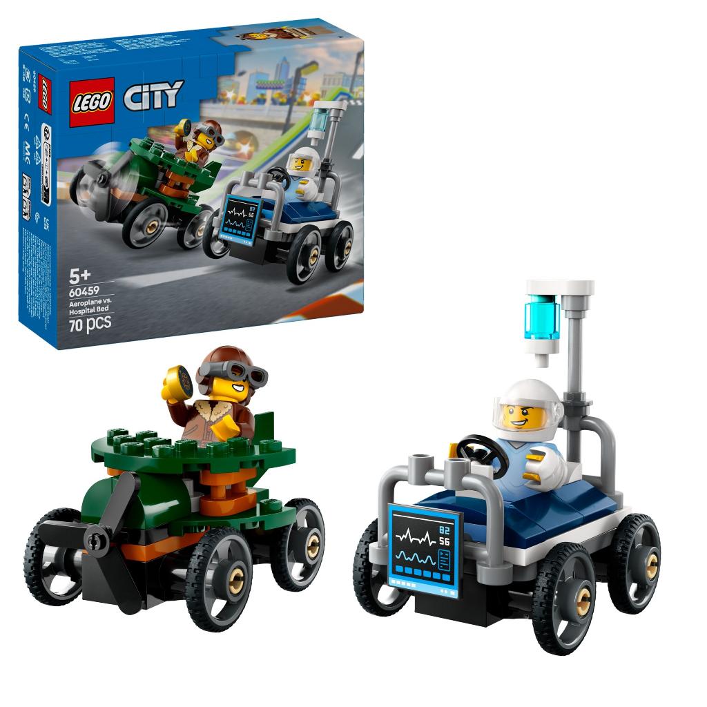 LEGO City 60459 Vliegtuig Vs. Ziekenhuisbed 70 delig, Kinderen en Baby's, Speelgoed | Duplo en Lego, Nieuw, Lego, Complete set