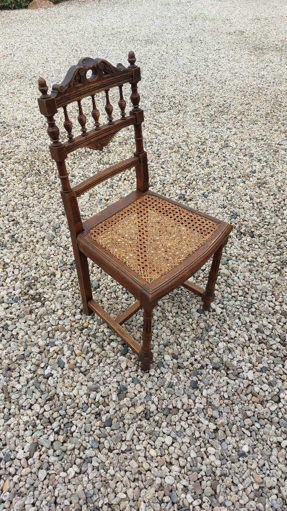 Antieke stoel Franse Henri style, Huis en Inrichting, Stoelen, Ophalen, Gebruikt, Bruin, Eén