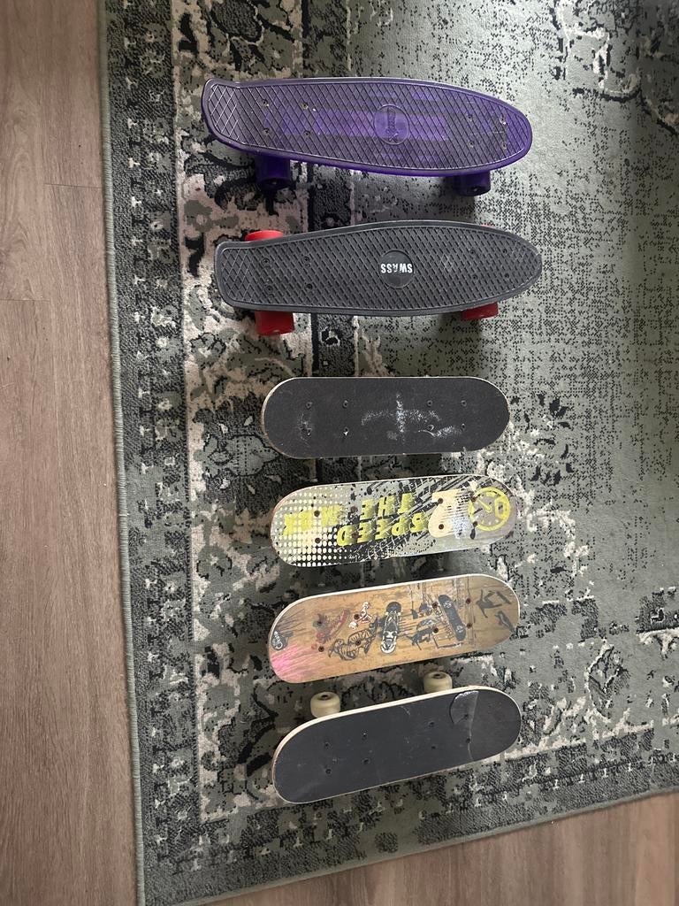Mini Skateboards - Verschillende modellen, Sport en Fitness, Skateboarden, Ophalen, Gebruikt, Skateboard