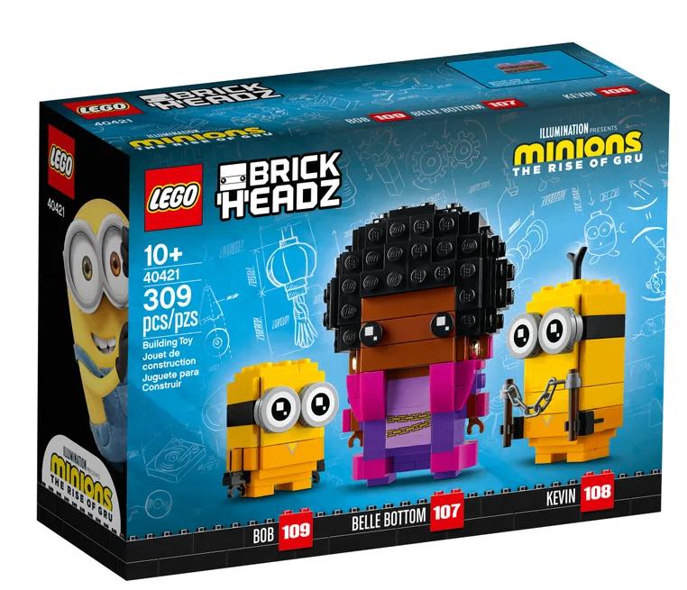 Lego BrickHeadz Belle Bottom, Kevin en Bob (40421), Ophalen of Verzenden, Nieuw, Complete set, Lego