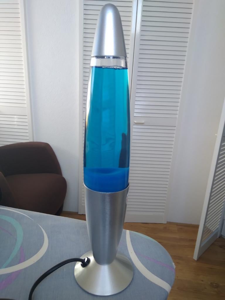 Blauwe lavalamp, Ophalen, Gebruikt, Retro