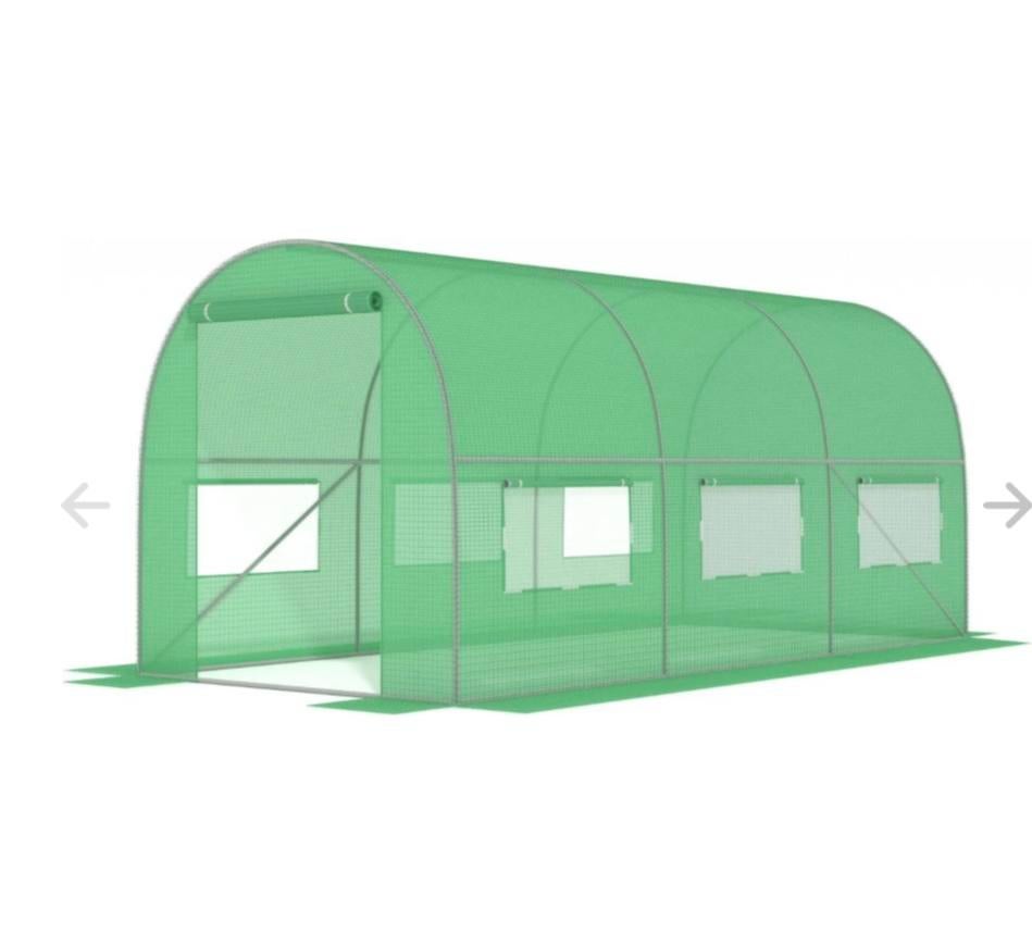 Tuinkas 4 x2,5x2 meter - 10m2 - metalen frame -, Ophalen of Verzenden, Zo goed als nieuw