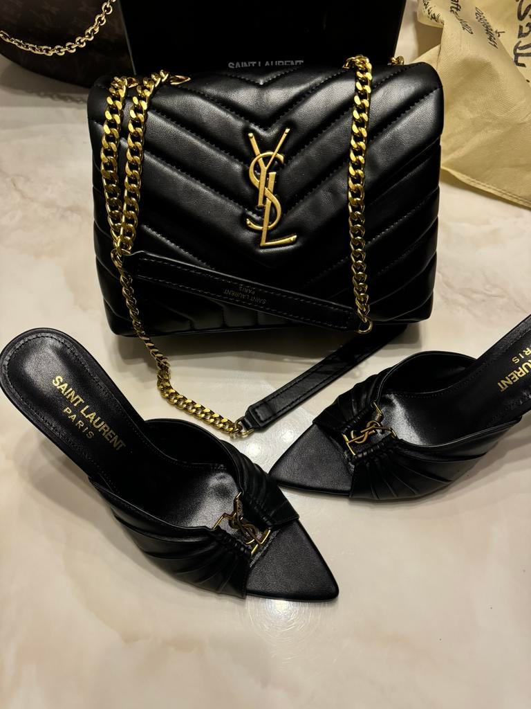 Ysl muiltjes hakken hak sandalen schoenen, Ophalen of Verzenden, Zo goed als nieuw, Sandalen of Muiltjes