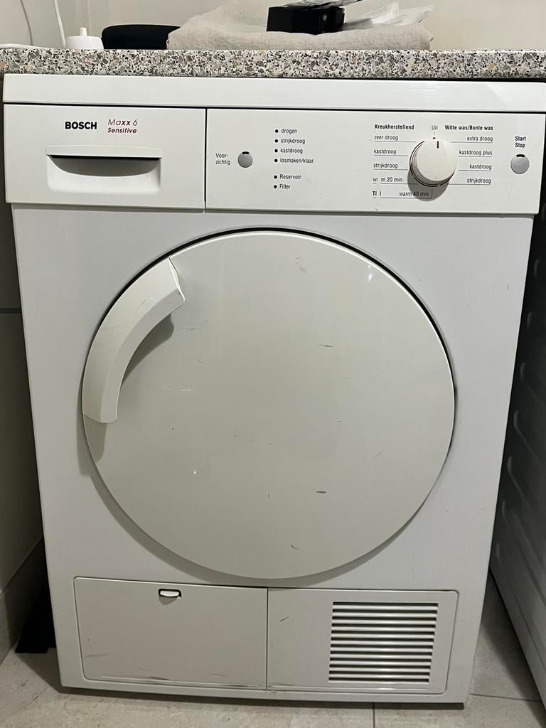 Wasdroger Bosch, Ophalen, 6 tot 8 kg, Gebruikt, Voorlader